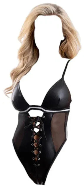 Fantasy Lingerie Play Go Deep 2-Piece Football Costume Set Black