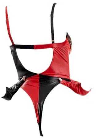 Fantasy Lingerie Play Wild Card 3-Piece Jester Costume Set Red