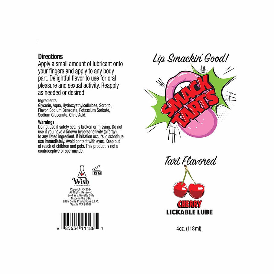 Smack Tarts Lickable Sour Cherry Lube