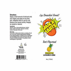 Smack Tarts Lickable Sour Green Pineapple Lube