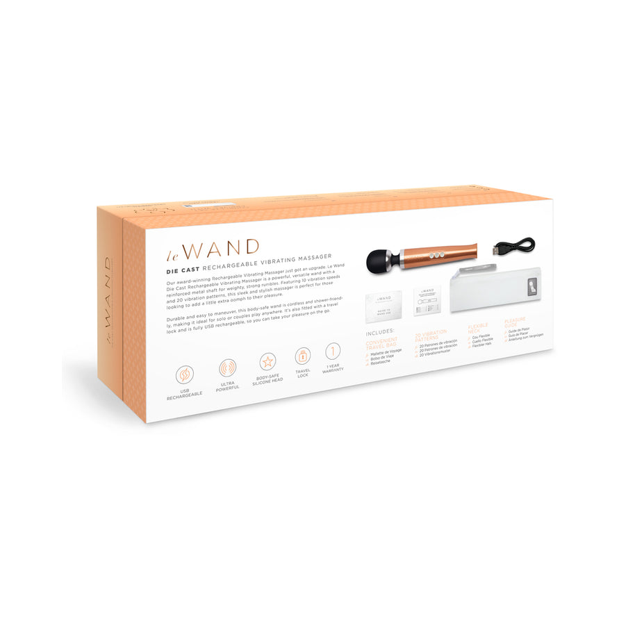 Le Wand Die Cast Rechargeable 10 Speed Wand Massager