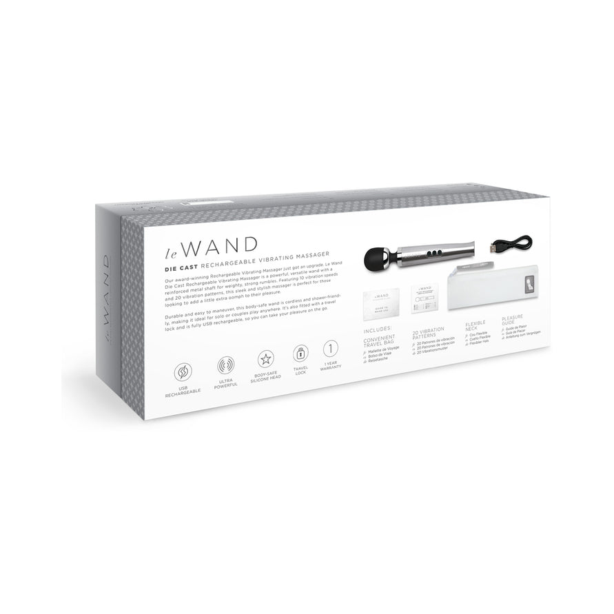 Le Wand Die Cast Rechargeable 10 Speed Wand Massager