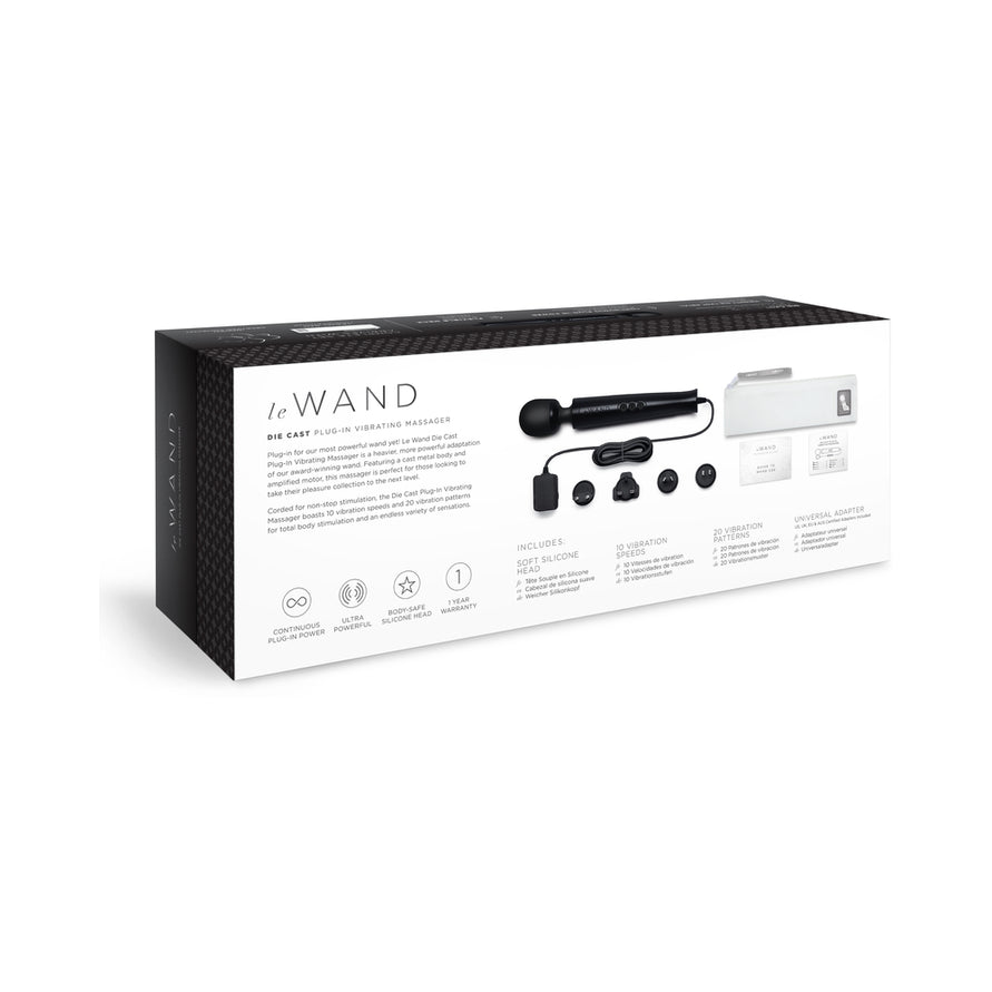 Le Wand Die Cast Plug-In 10 Speed Wand Massager