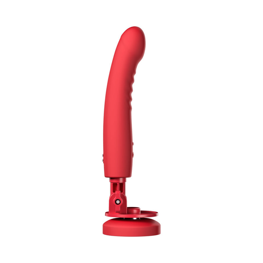 Lovense Mission 2 Vibrating Suction Cup Dildo With Touch-Sense Technology Orange