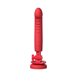 Lovense Mission 2 Vibrating Suction Cup Dildo With Touch-Sense Technology Orange