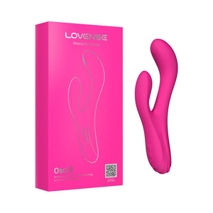 Lovense Osci 3 Remote Control Heating Thumper Clit and G-Spot Rabbit Vibrator Pink