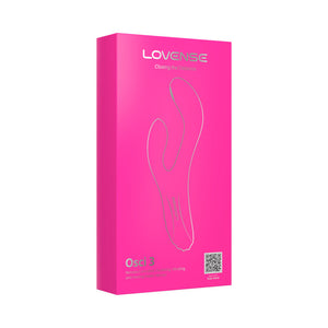 Lovense Osci 3 Remote Control Heating Thumper Clit and G-Spot Rabbit Vibrator Pink