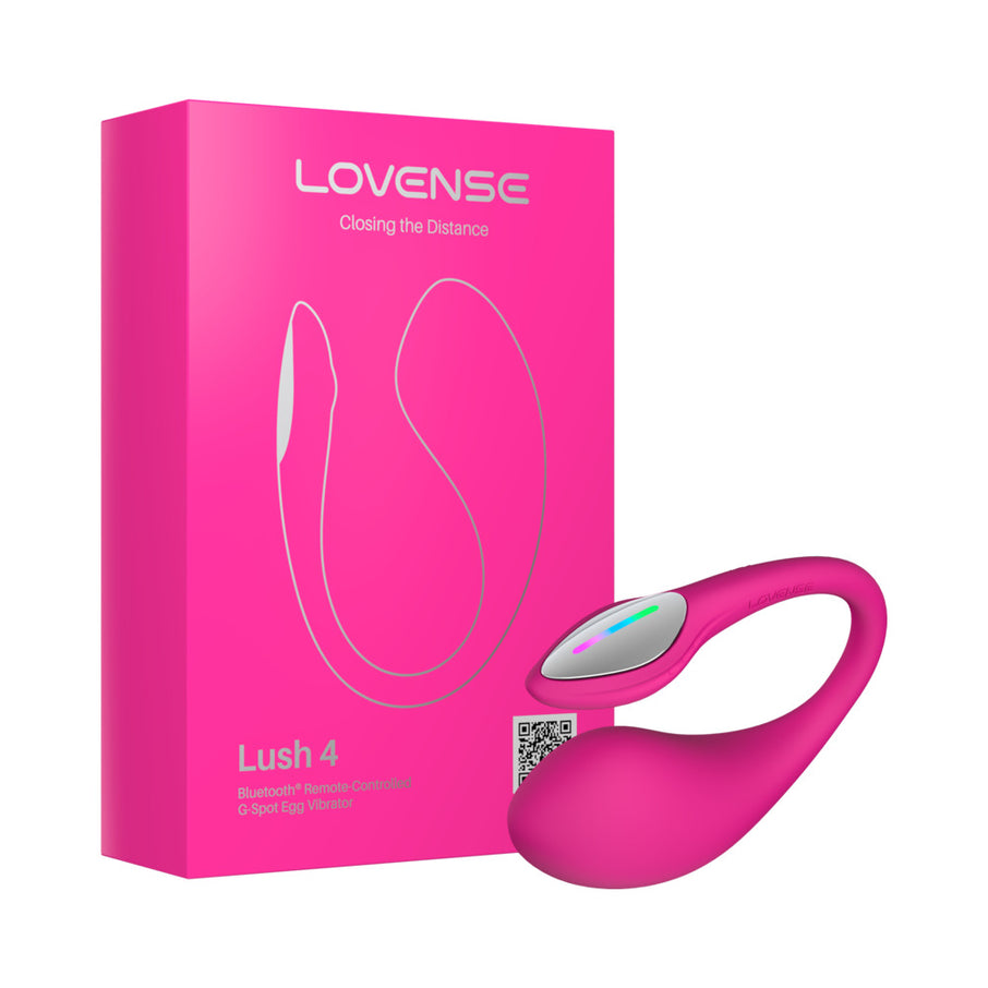 Lovense Lush 4 Bluetooth Remote-Controlled Egg Vibrator Pink