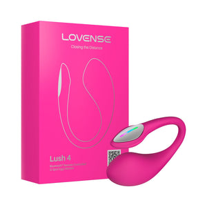 Lovense Lush 4 Bluetooth Remote-Controlled Egg Vibrator Pink