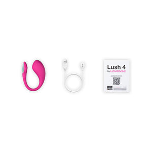 Lovense Lush 4 Bluetooth Remote-Controlled Egg Vibrator Pink