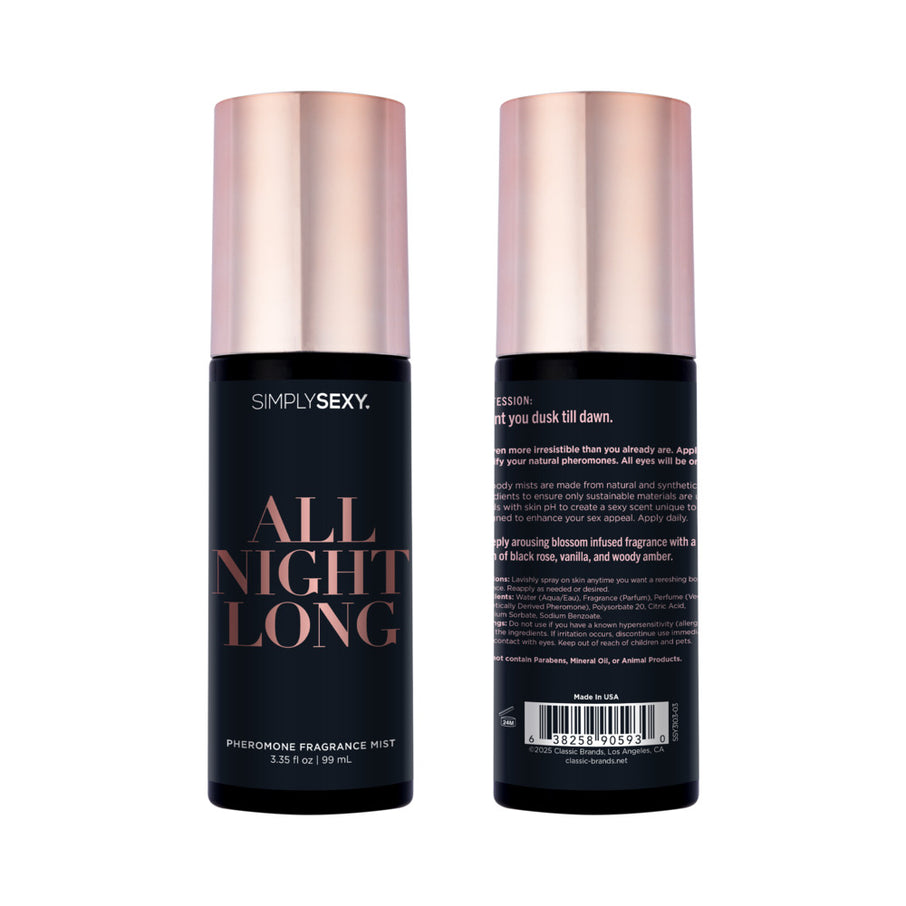 Simply Sexy Pheromone Body Mist All Night Long 3.35 oz