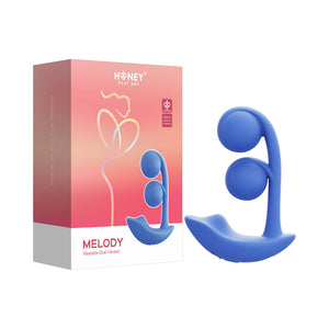 Melody Pressure Sensing App-Controlled Twin Balls Dual Clit and G Spot Vibrator