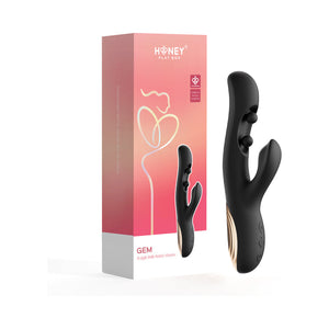 Honey Play Box Gem Pressure Sensing App-Controlled Twin Balls Rabbit Vibrator