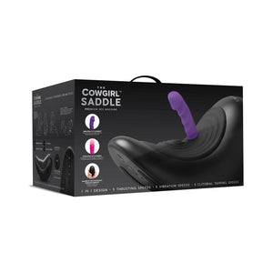 The Cowgirl Saddle Remote Control Sex Machine with 2 Motors Black
