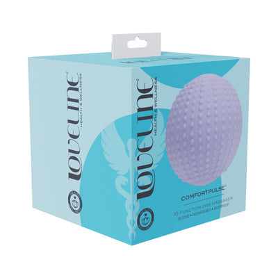 Loveline ComfortPulse 10 Function Silicone Rechargeable Massager Lavender