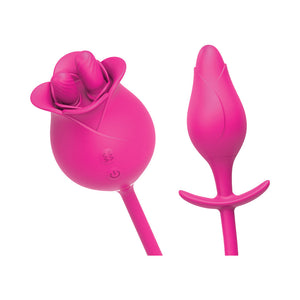 The Royale Dual Clitoris and G Spot Massager Silicone Rechargeable Vibrator Pink