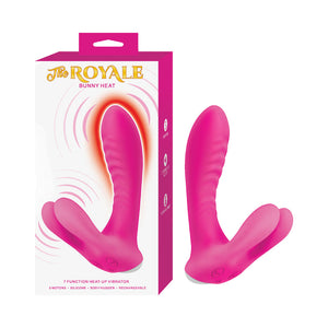 The Royal Bunny Heat Rechargeable Silicone Warming G-Spot Vibrator Pink