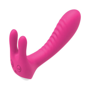 The Royal Bunny Heat Rechargeable Silicone Warming G-Spot Vibrator Pink