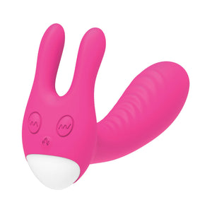 The Royal Bunny Heat Rechargeable Silicone Warming G-Spot Vibrator Pink
