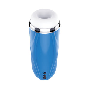 The Royale Sucking Penis Stroker with 5 Sucking Functions Blue