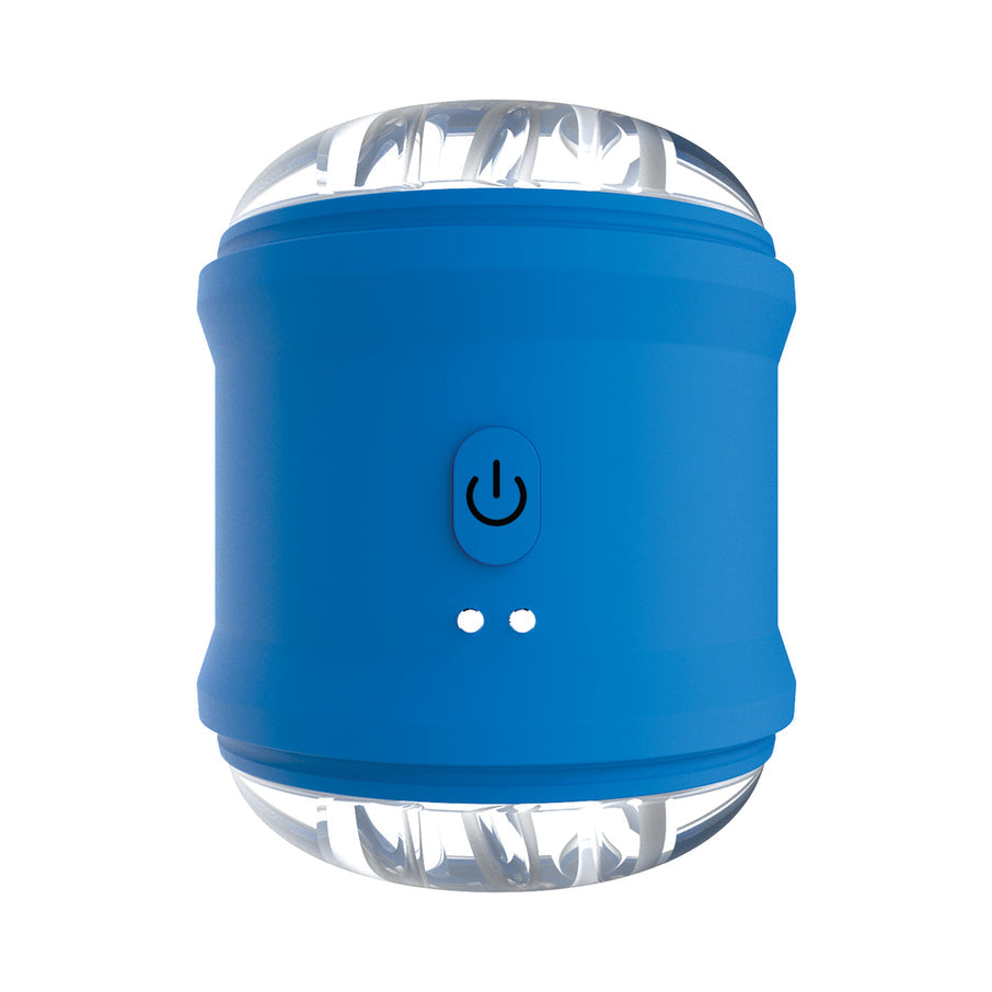 The Royal Male 2 Motor Vibrating Oral Sex Aid Stroker Cylinder Blue