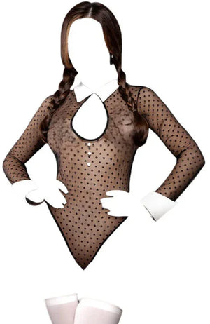 Fantasy Lingerie Play Any Day of the Week Teacher Costume Set Black