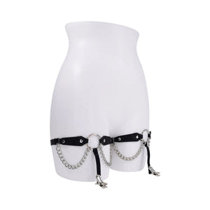 Sportsheets Sex & Mischief Chain Lace Garters Black