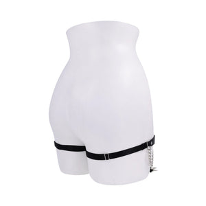 Sportsheets Sex & Mischief Chain Lace Garters Black