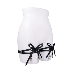 Sportsheets Sex & Mischief Laced Up Garters Black