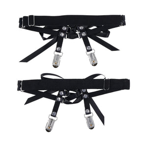 Sportsheets Sex & Mischief Laced Up Garters Black