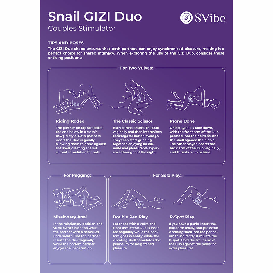 Snail Vibe GIZI Duo Couples Stimulator