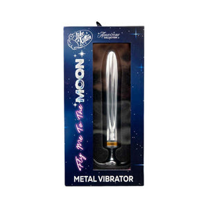 Fly Me To The Moon Metal Vibrator with Ergonomic Safety Handle