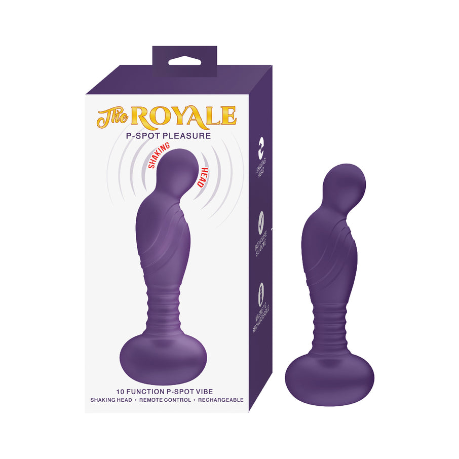 The Royal P-Spot Pleasure Remote Contol Silicone Prostate Stimulator Purple
