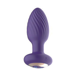 The Royal 8 Rotating Function and Vibrating Anal Plug with Remote Purple
