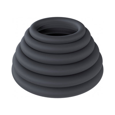 LEVELZ Classic Silicone Penis Ring Set of 6 All Sizes