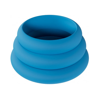 LEVELZ Wide O Silicone Penis Ring Set of 3 (30mm/35mm/42mm)
