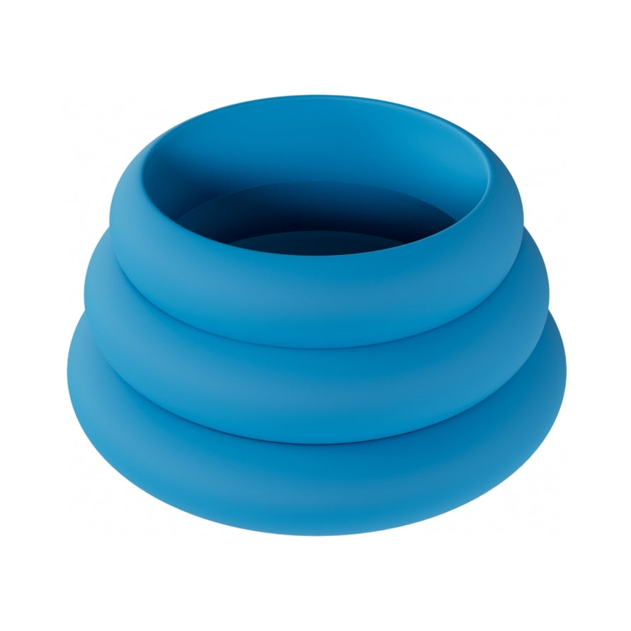 LEVELZ Wide O Silicone Penis Ring Set of 3 (42mm/50mm/55mm)