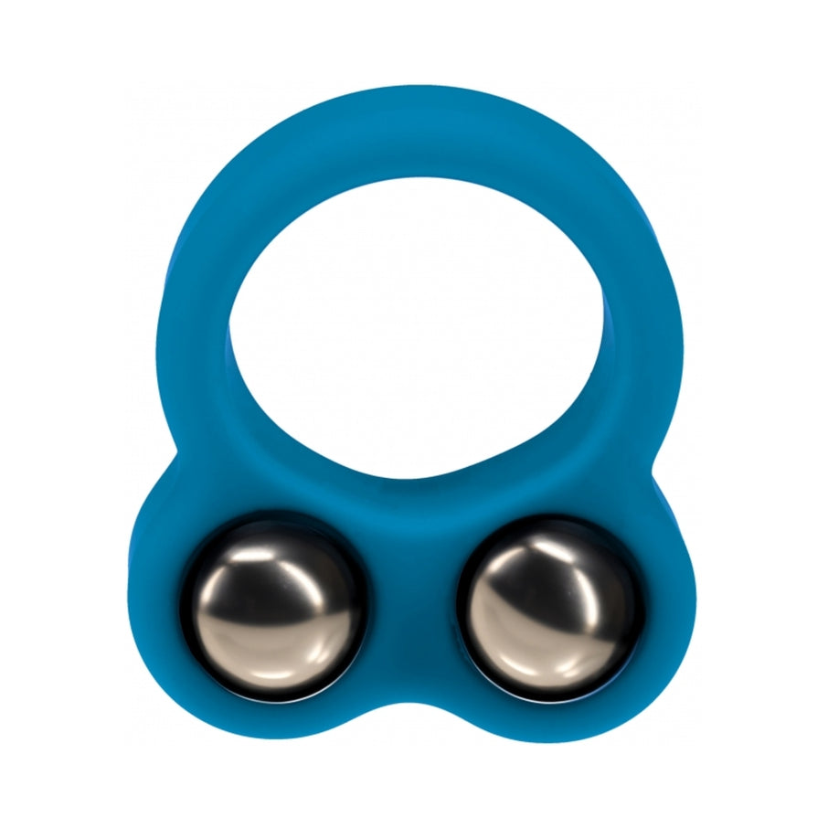 LEVELZ Liquid Silicone Double Weighted Ball Penis Ring