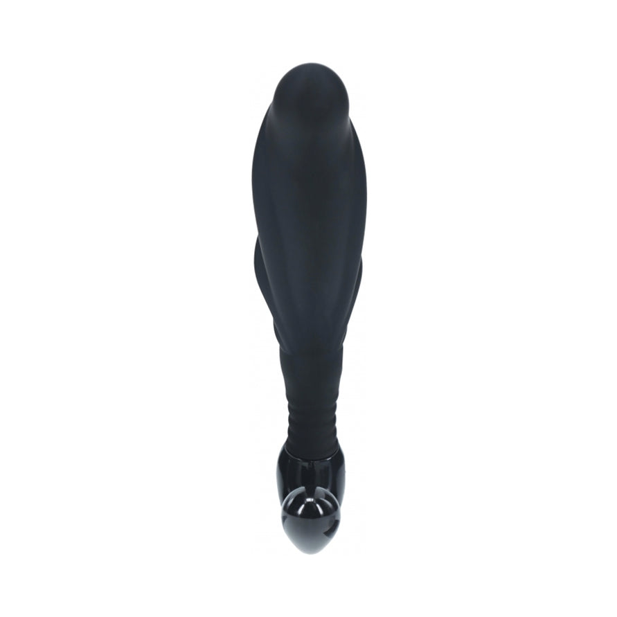 LEVELZ Rippled with Hard Loop Silicone Prostate Massager Large