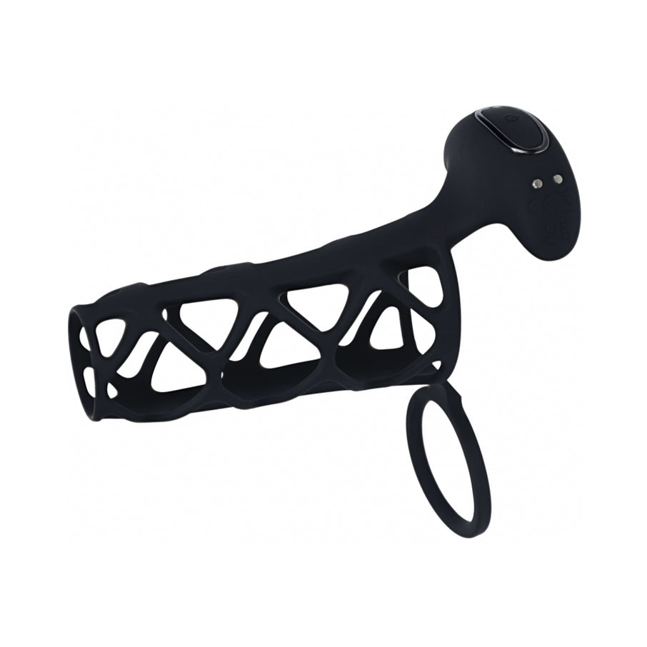 LEVELZ Vibrating Cage Silicone Penis Sleeve & Ball Ring
