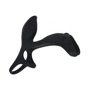 LEVELZ Vibrating Silicone Penis & Ball Ring with Shaft Loop