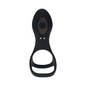 LEVELZ Vibrating Silicone Penis & Ball Ring with Shaft Loop
