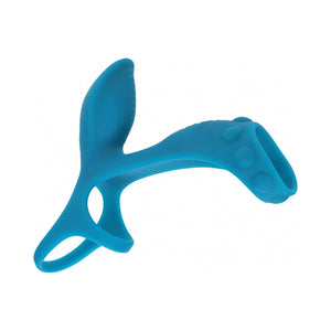 LEVELZ Vibrating Silicone Penis & Ball Ring with Shaft Loop
