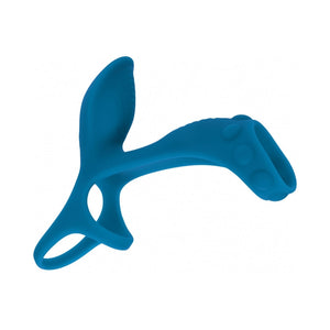 LEVELZ Vibrating Silicone Penis & Ball Ring with Shaft Loop