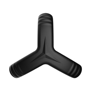 Forto F-59 Tri Penis & Ball Ring Black