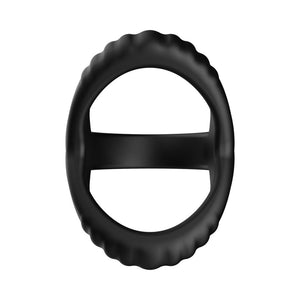 Forto F-59 Tri Penis & Ball Ring Black
