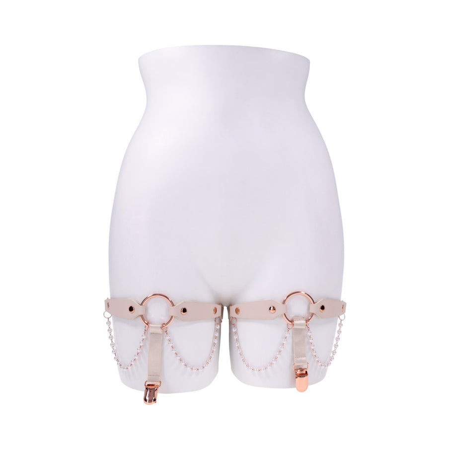 Sportsheets Sex & Mischief Peaches 'n CreaMe Pearl Garters