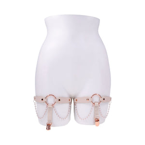 Sportsheets Sex & Mischief Peaches 'n CreaMe Pearl Garters