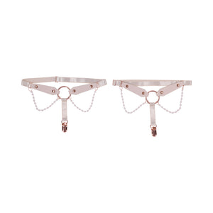 Sportsheets Sex & Mischief Peaches 'n CreaMe Pearl Garters