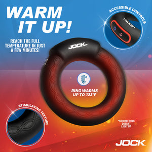 JOCK Rumbler 1.8 in Vibrating & Warming Penis Ring